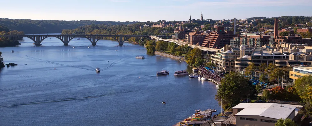 Georgetown Waterfront Aerial, Washington DC